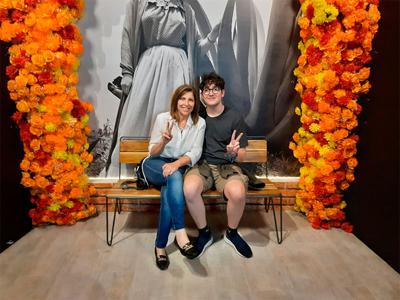 Dra. Marcia e seu filho Giuliano